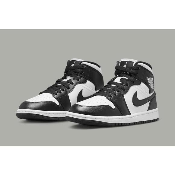Jordan Shoes - Jordan 1 Mid Panda Black White Sneakers Women’s 9.5 DV0991-101 Brand New w Box
